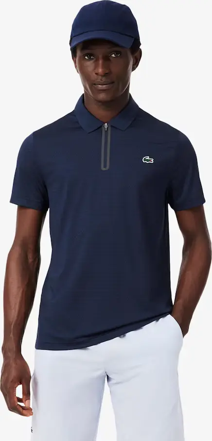 Lacoste Tennis-Polohemd aus Stretch-Jacquard mit Ultra-Dry-Technologie