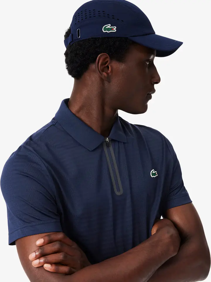 Lacoste Tennis-Polohemd aus Stretch-Jacquard mit Ultra-Dry-Technologie